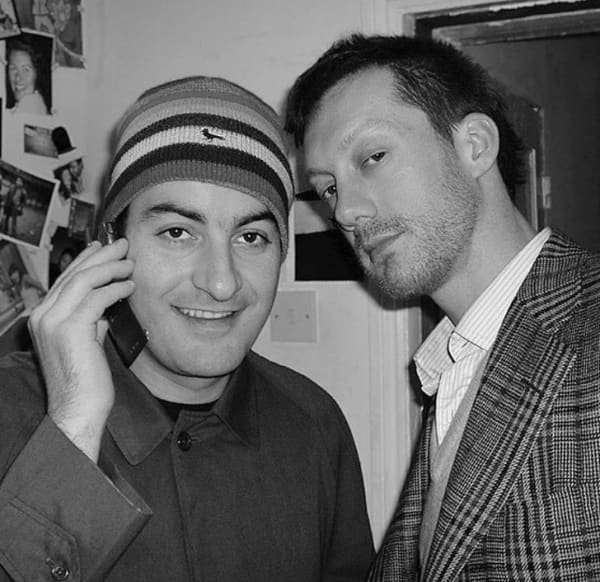 British DJ and music producer Phil Asher with New Zealand musician Nathan Haines