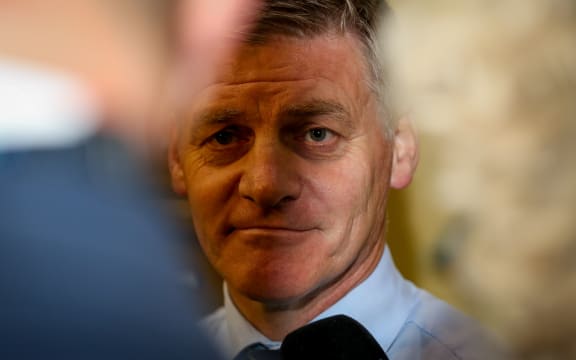 Bill English during caucus run 1.03.16