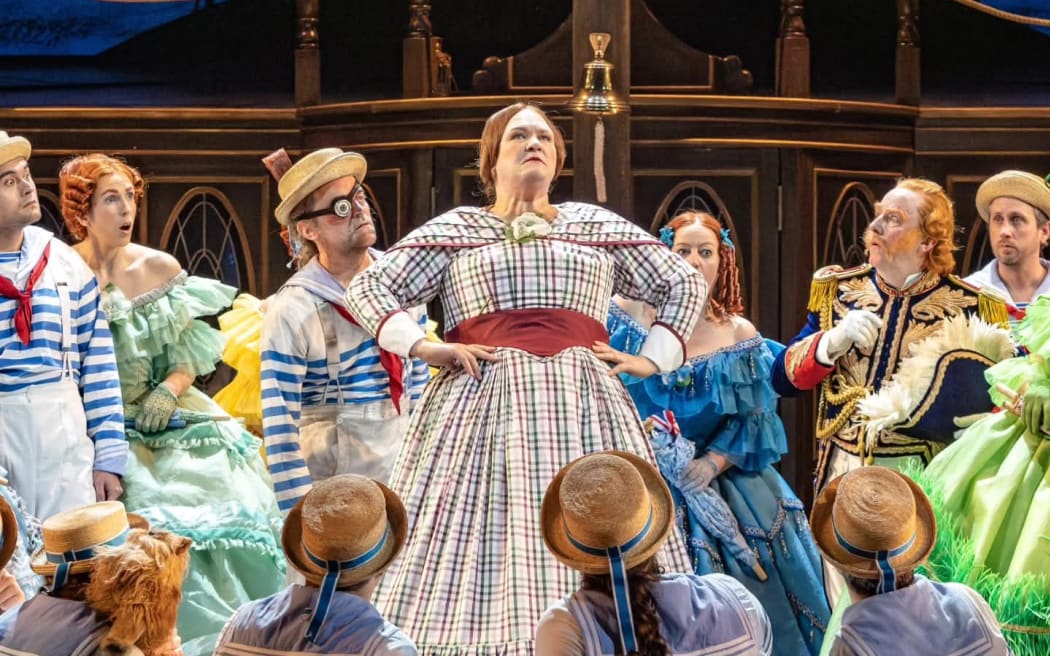 New Zealand opera singer Rhonda Browne in English National Opera's 2025-26 production of HMS Pinafore.