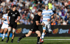 Beauden Barrett of New Zealand in action against Argentina