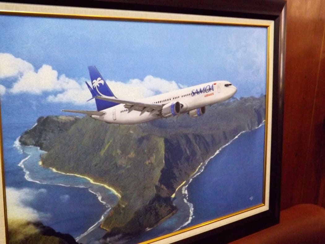 An artist impression of the Samoa Airways Boeing 737 Max 9