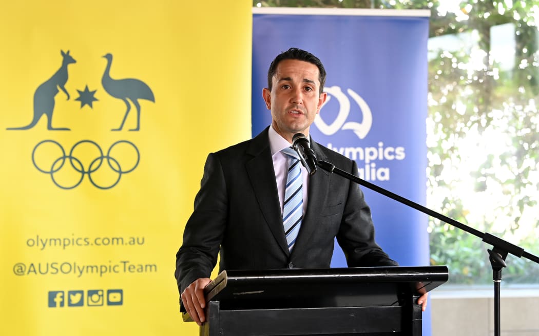 Australia's Queensland Liberal National Party leader David Crisafulli speaks on 27 October, 2021.