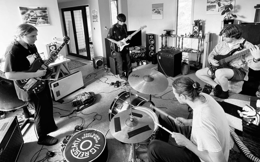 Dale Kerrigan rehearsing