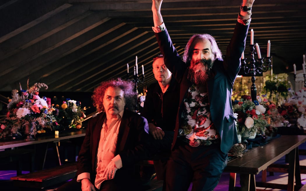 Dirty Three band members Jim White, Mick Turner and Warren Ellis.