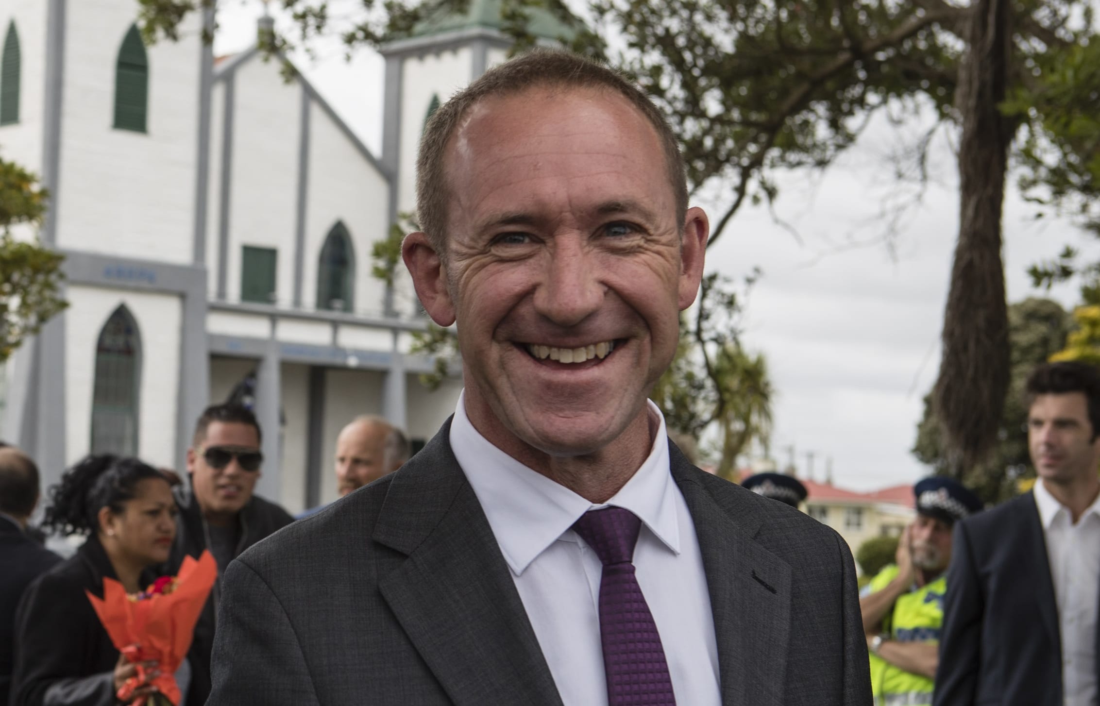 Labour Leader Andrew Little at Rātana on 24 January 2017.