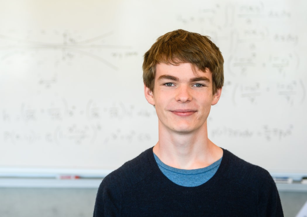 Finnegan Messerli, from Onslow College, has won the 2018 Prime Minister's Future Scientist Prize.
