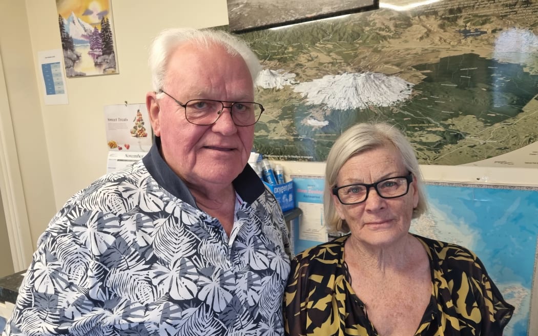 John and Gillian Visser say a long-term closure of the Tongariro Crossing would be devastating.