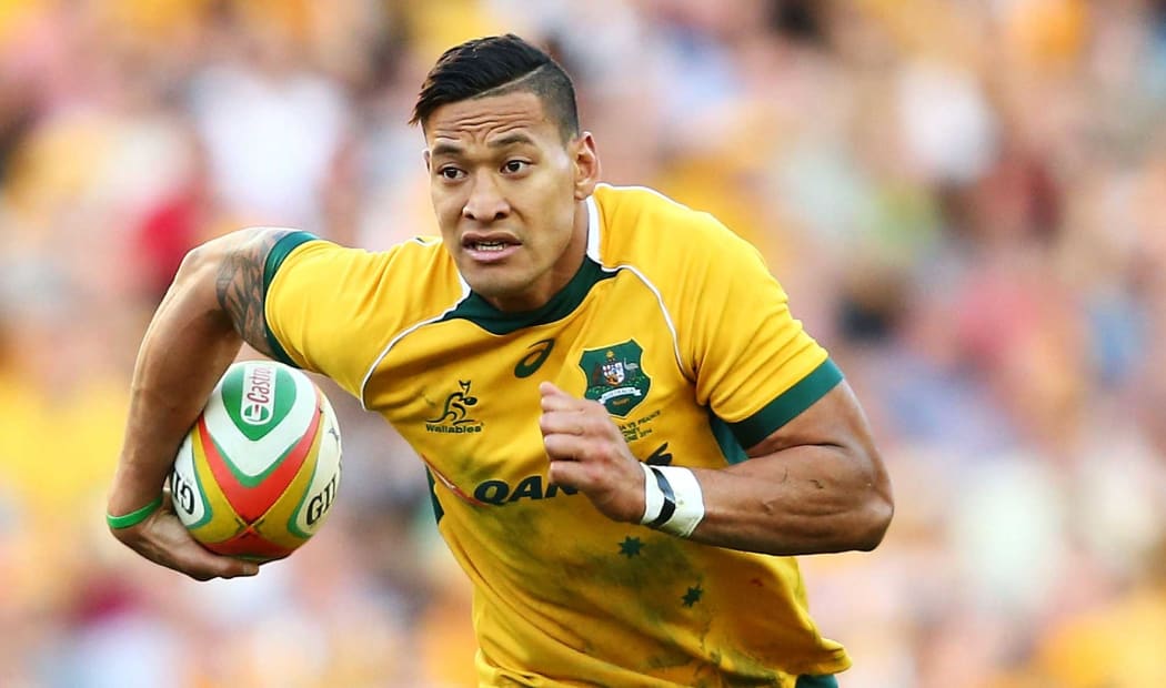 Israel Folau of the Wallabies.