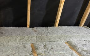 Ceiling insulation.