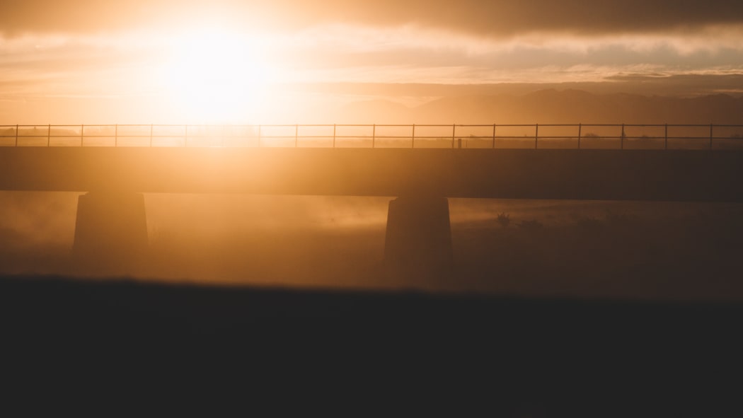 A bridge over the Rangitata River.