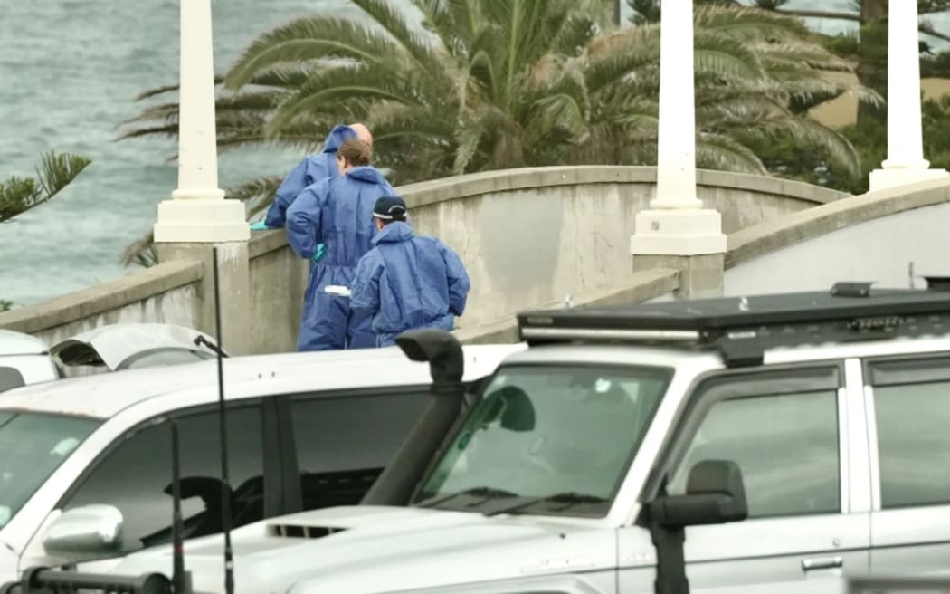 Police teams are at the scene of a deadly shooting at Sydney's Bondi Beach on 15 December following the attack on 14 December.