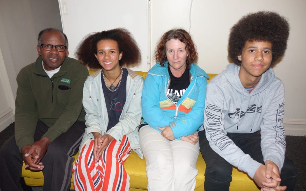 Lewis and Ori with their parents Nathaniel Scott Jr and Michelle O’Malley-Scott