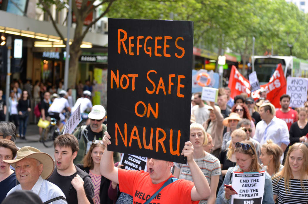 Australians protest against the Nauru detention centre