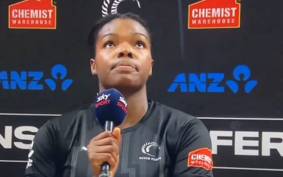 Silver Fern Grace Nweke raised eyebrows with a message of support for the suspended coach in a post-match interview on Sky Sport.