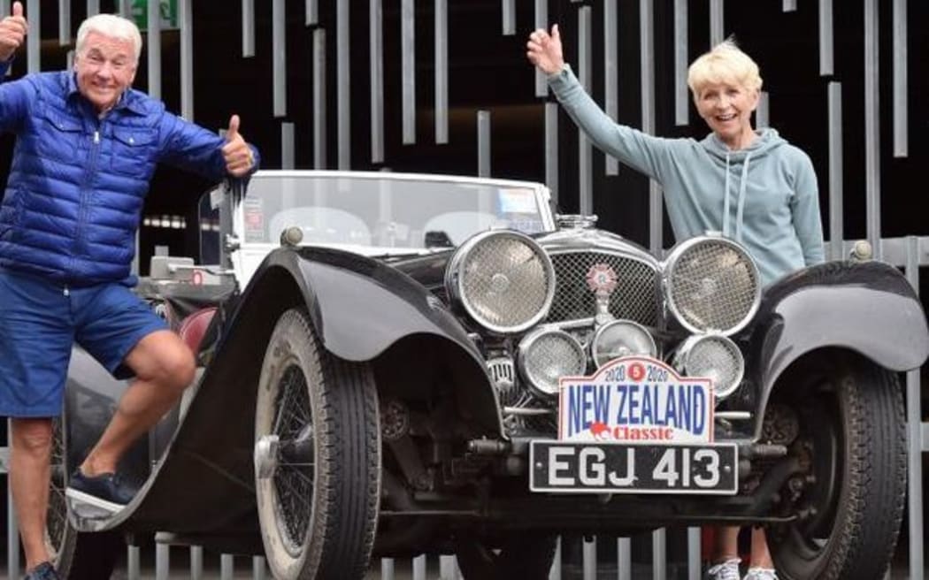 With their 1937 Jaguar SS100, worth an estimated $1.3 million