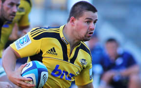 Dane Coles in action for the Hurricanes, 2012.