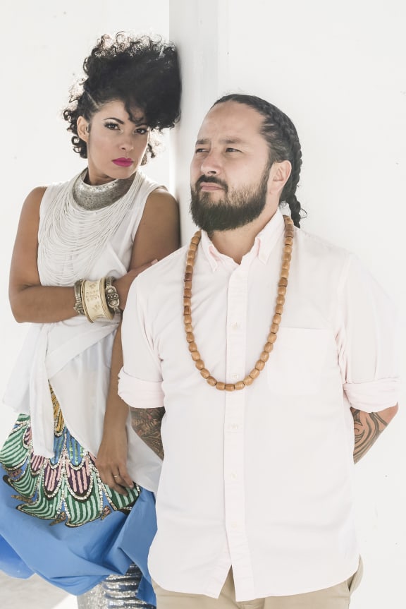 Latinaotearoa's vocalist Jennifer Zea and producer/DJ Bobby Brazuka.