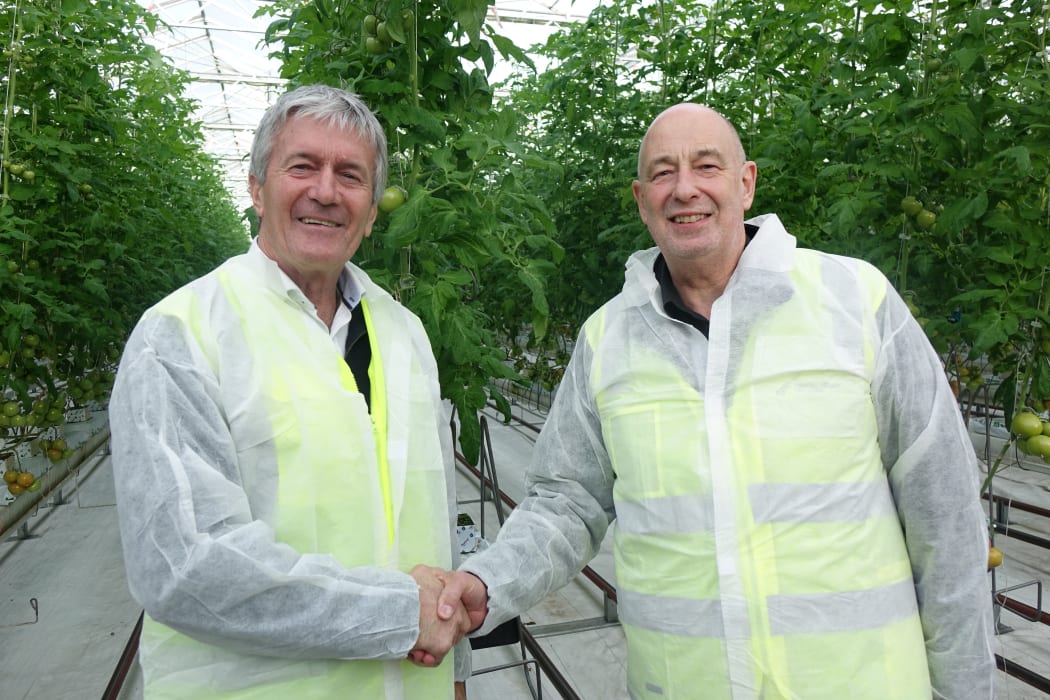 Agriculture Minister Damien O'Connor and Horticulture New Zealand chief executive Mike Chapman at the launch of the strategy.