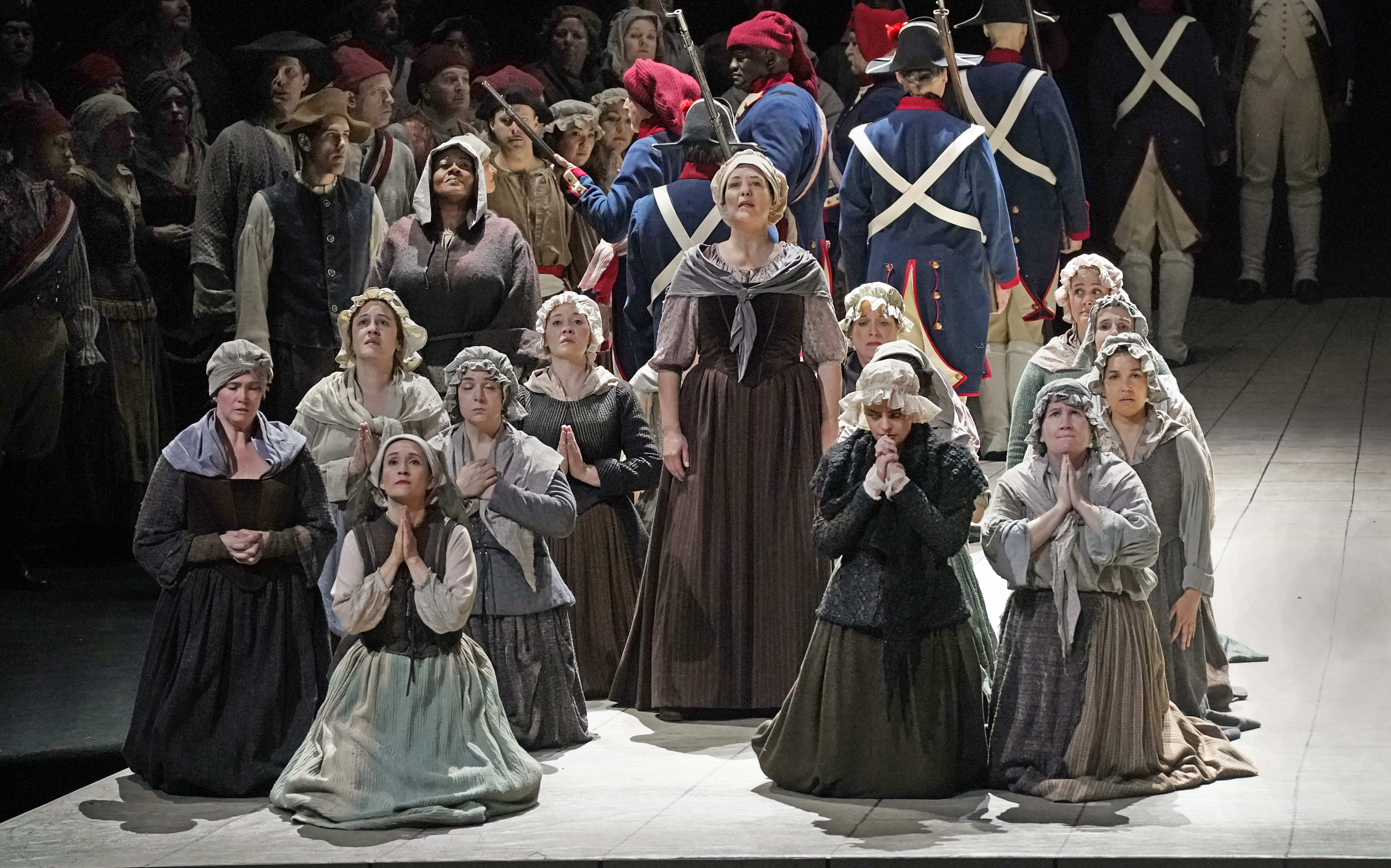 A scene from Act III of Dialogues of the Carmelites at The Met