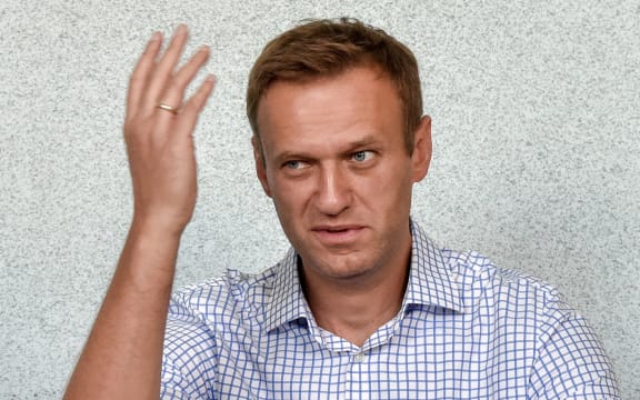 Russian opposition leader Alexei Navalny attends a hearing at a court in Moscow on June 24, 2019.