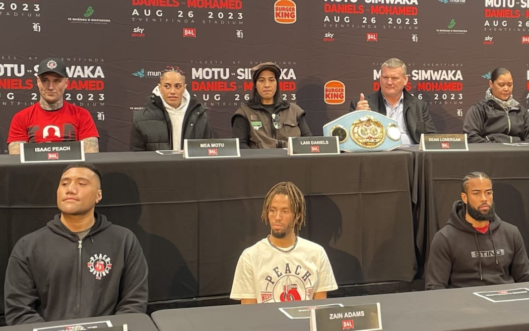 Press conference ahead of Mea Motu and Lani Daniels fights.