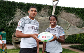 Fiji captains Meli Derenalagi and Raijieli Daveua.