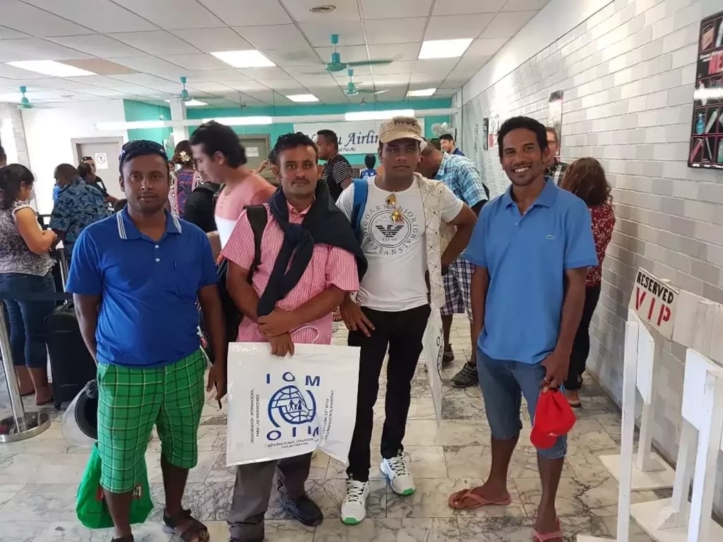 Nauruan refugees bound for the US