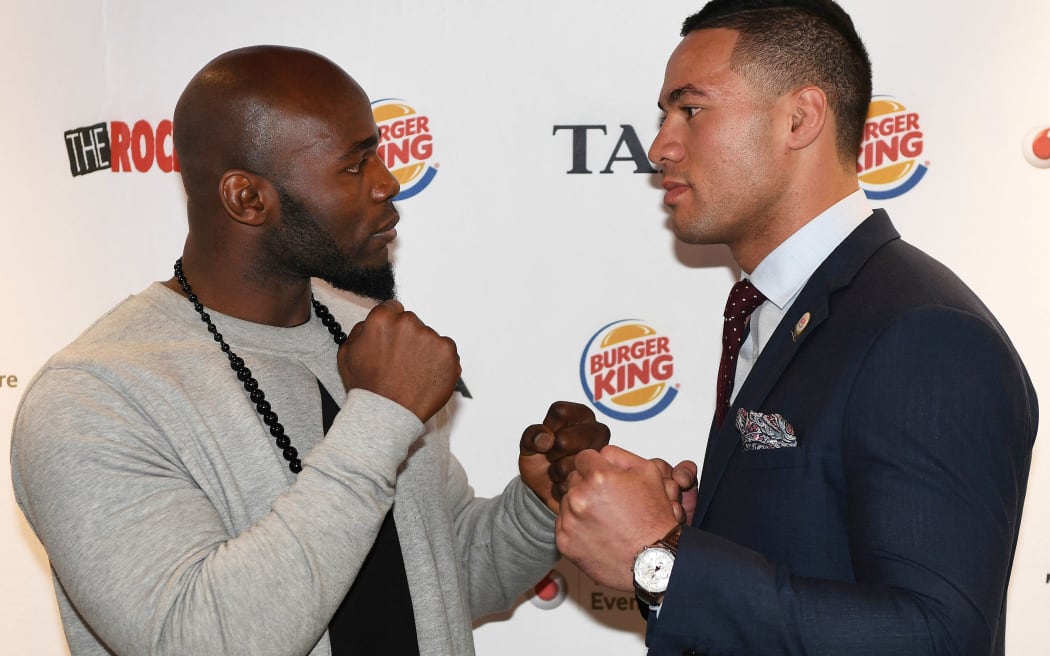 Joseph Parker (right) and Carlos Takam