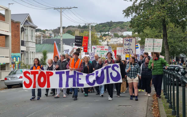 Job cuts protest at Otago University