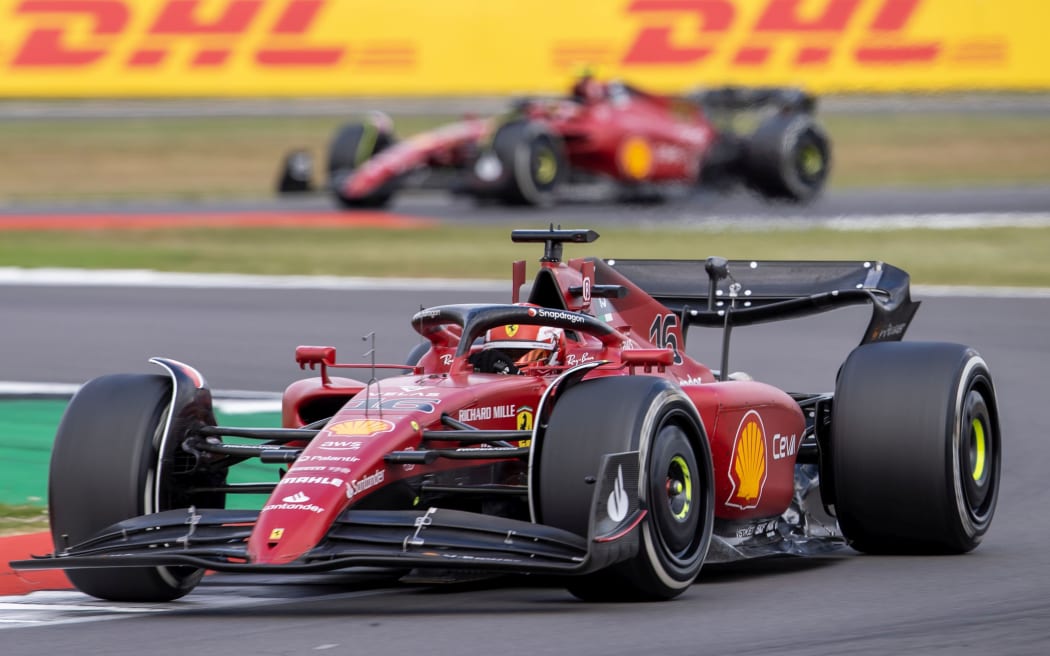 Scuderia Ferrari driver Charles Leclerc in his Ferrari F1-75.