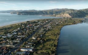 A view of the South New Brighton Peninsula.