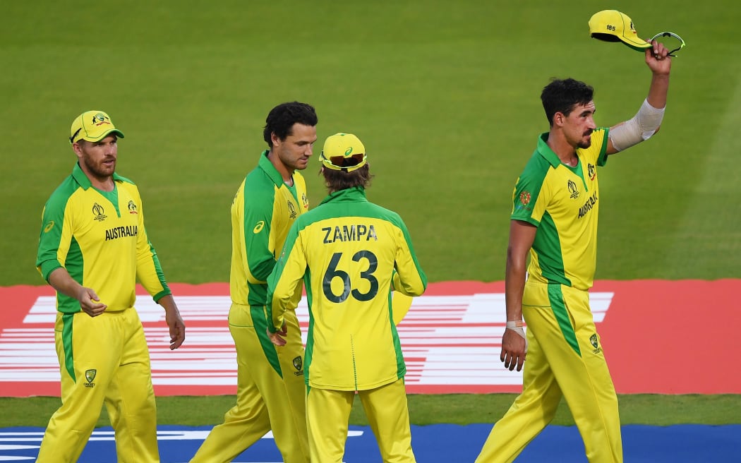 Mitchell Starc.
New Zealand Black Caps v Australia. ICC Cricket World Cup. Lords Cricket Ground. Saturday 29 June 2019. © Copyright Photo: Andrew Cornaga / www.photosport.nz