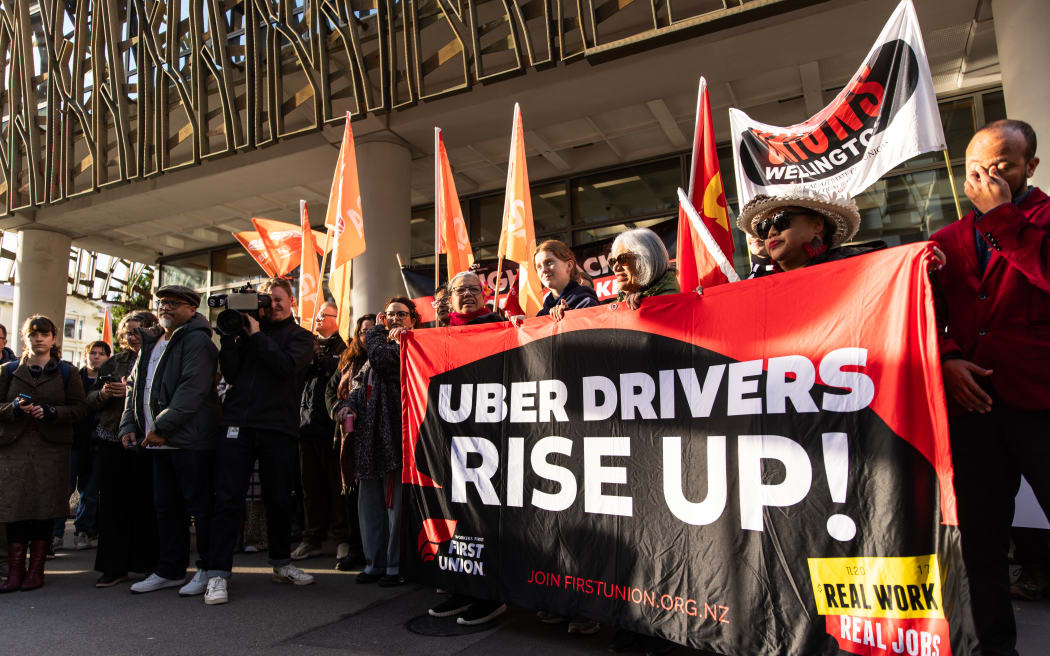 Uber rally at Supreme Court