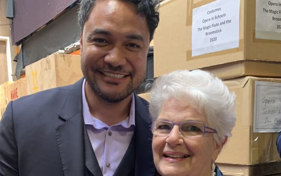 Amatai Pati and Dame Malvina Major