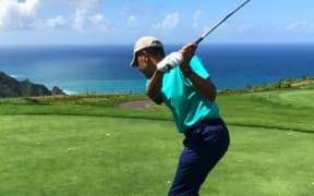 Former US President Barack Obama tees off in Northland.