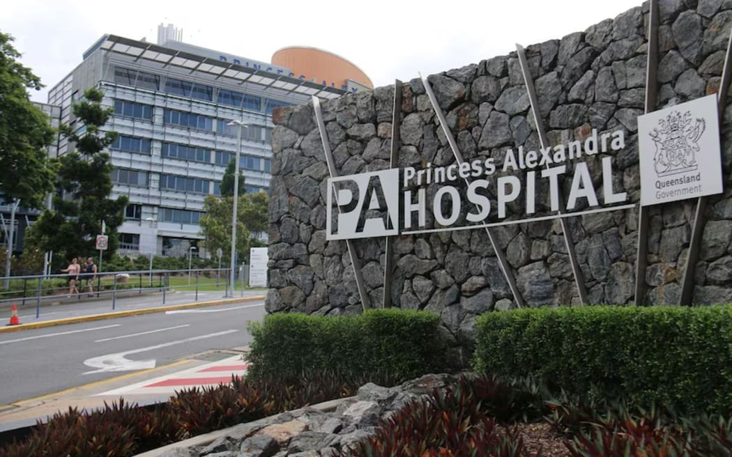 The 52-year-old man was taken to hospital with a suspected broken spine.