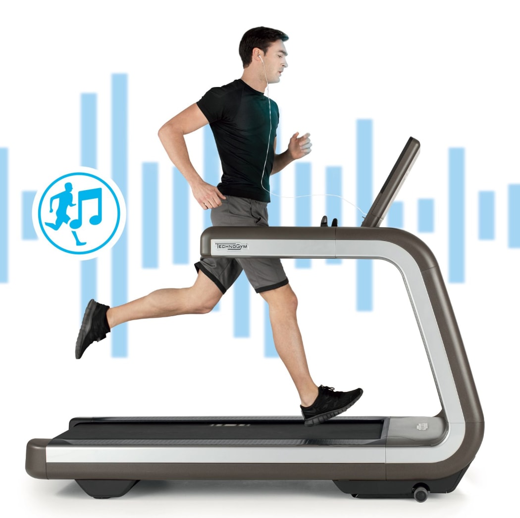 The Technogym treadmill that comes with its own soundtrack