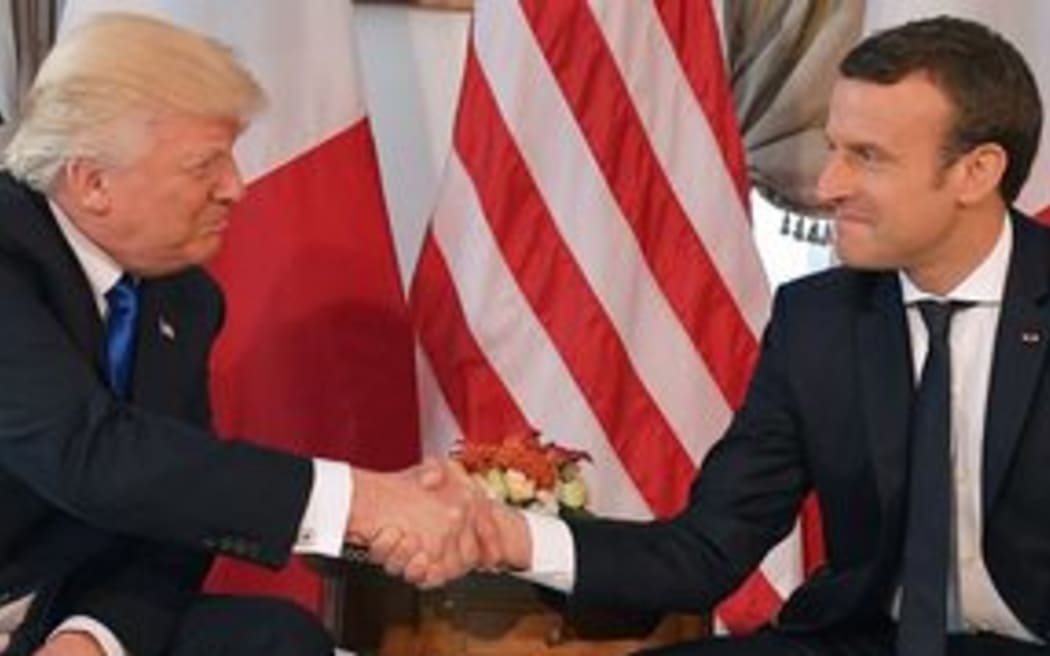 macron trump
