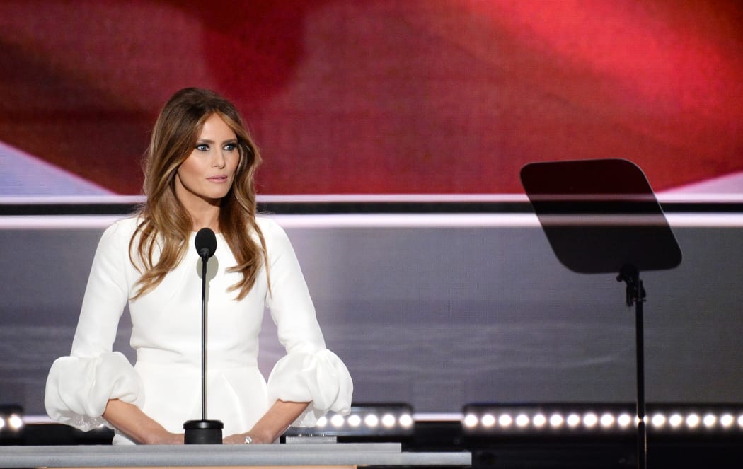 Melania Trump spoke on 19 July (NZT) at the Republican National Convention in Ohio.