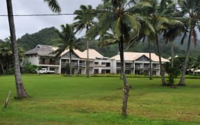 The Sheraton Hotel in the Cook Islands has been abandoned for decades and is now used for laser tag. (Laser tag since Sep 2015), photo taken 2011.
