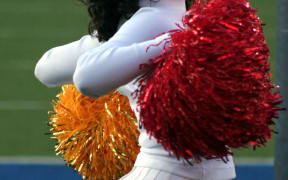 close-up of cheerleader