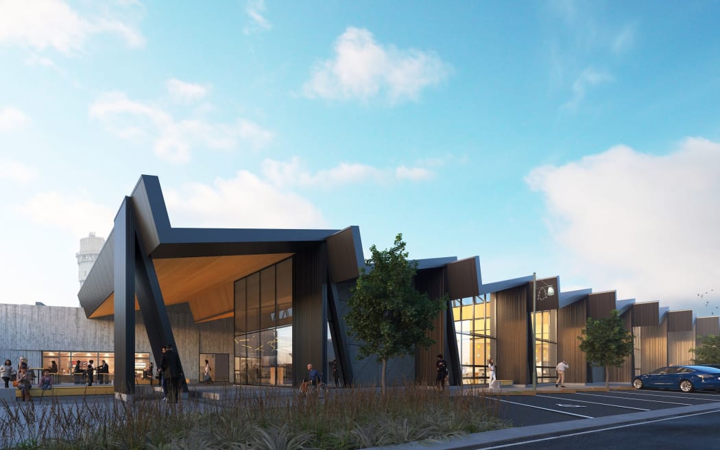 Artist's impression of Te Ramanui o Ruapūtahanga - Hawera's new $11m civic centre
