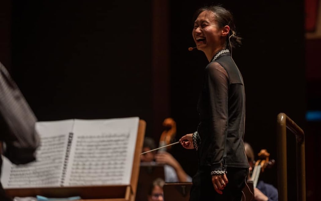 Tianyi Lu enjoying herself at the “Guido Cantelli” competition