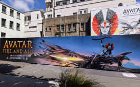 Avatar 3 mural in Wellington
