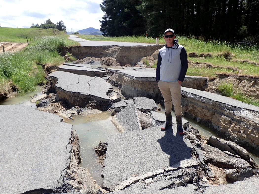 The road leading up to Ben Lissington's farm.