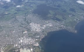 Aerial view of Rotorua.
