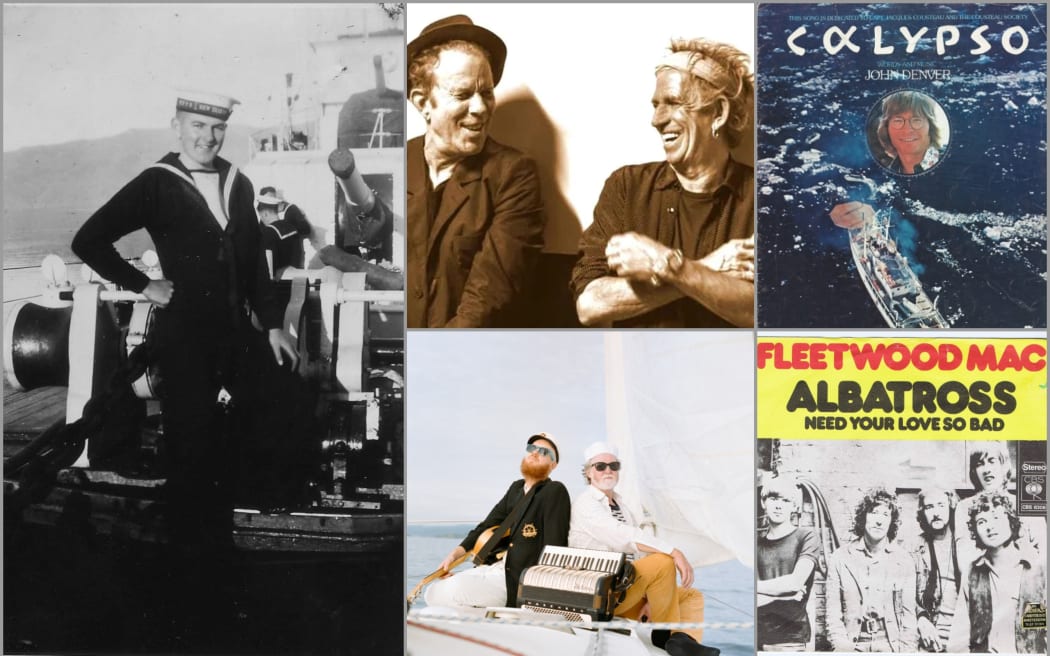 An image of Vic Chapman, the father of music correspondent Ian Chapman and album covers.