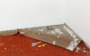 Home renovation, carpet remove in a room