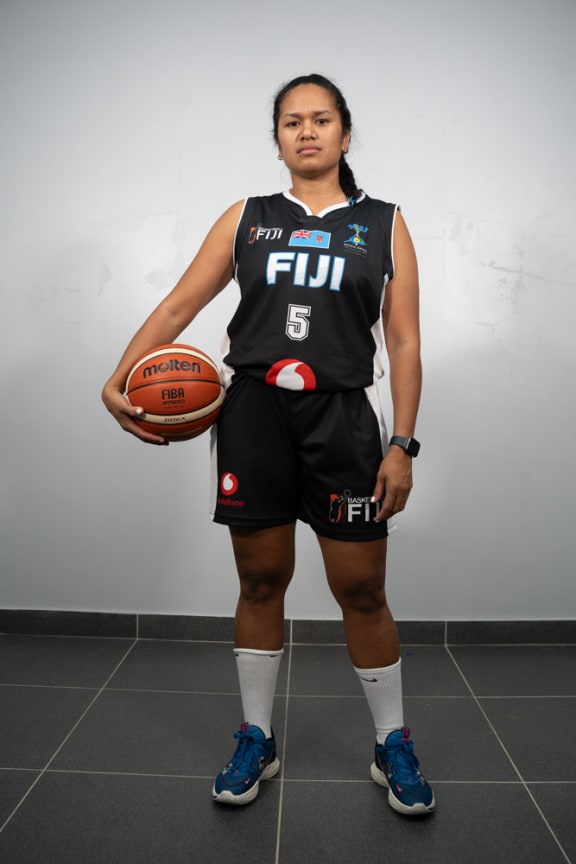 Captain of the Fiji women's basketball team, Kayla Mendez