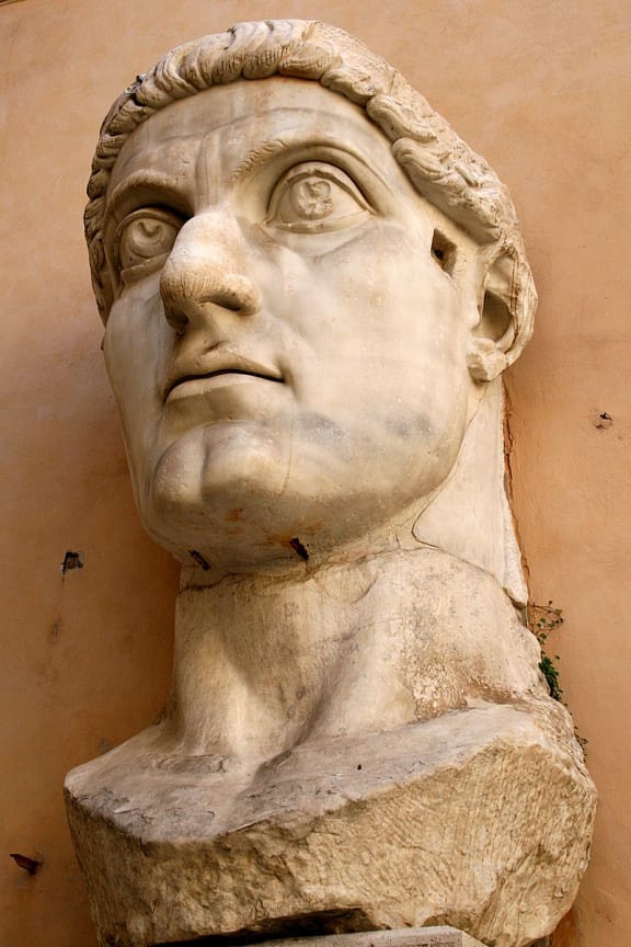 Emperor Constantine was responsible for making Christianity the state religion of the Roman Empire.